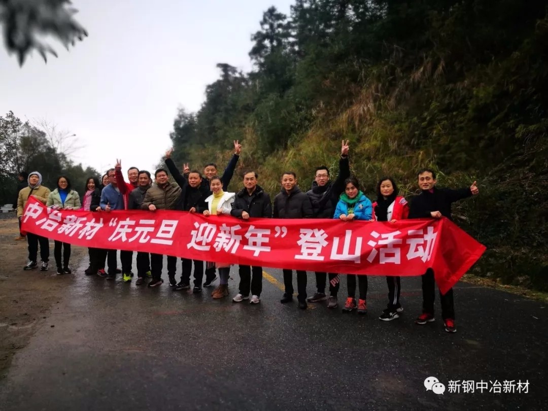 公司开展庆元旦迎新年登山活动
